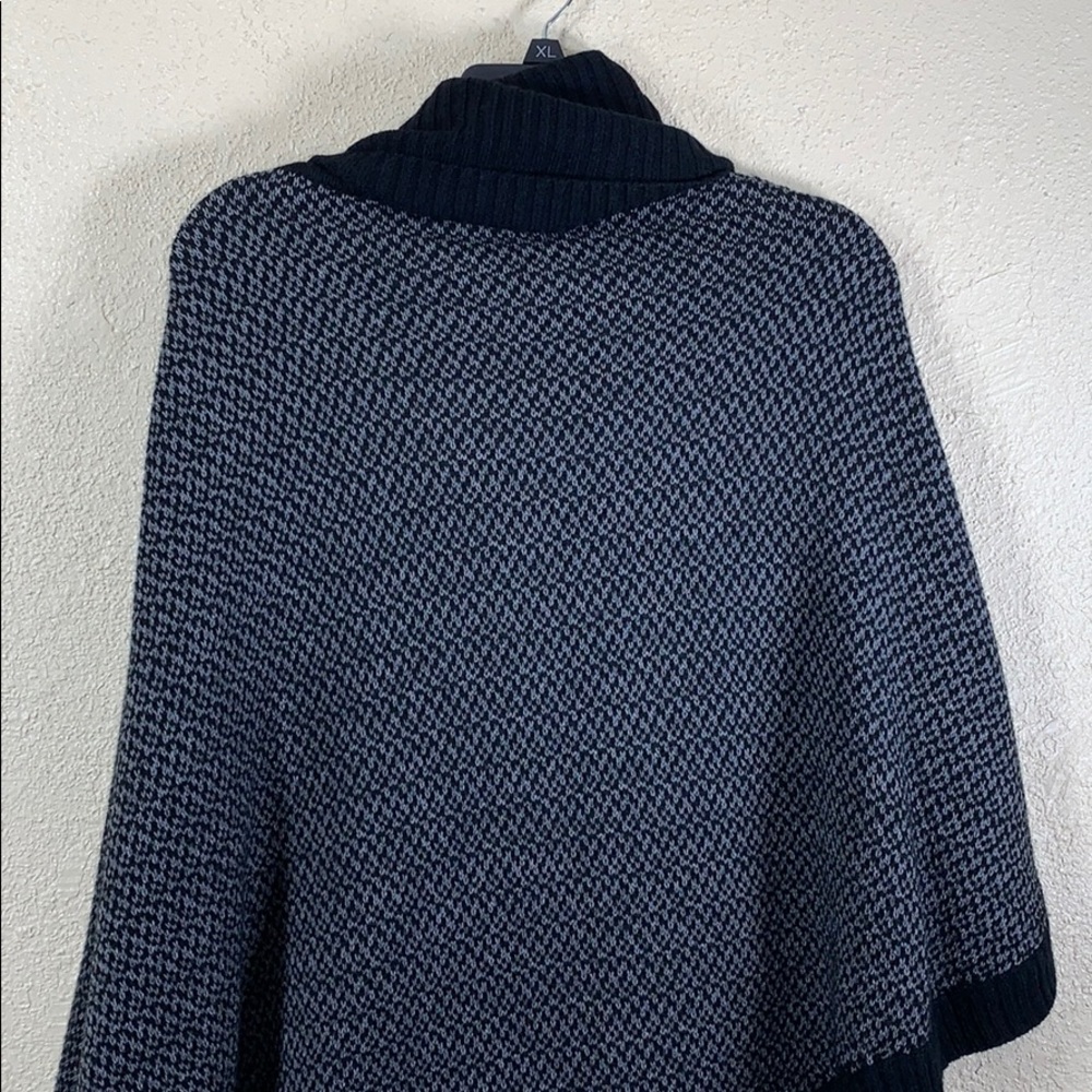 Candie's Sweater Poncho Black Gray M - Picture 8 of 8